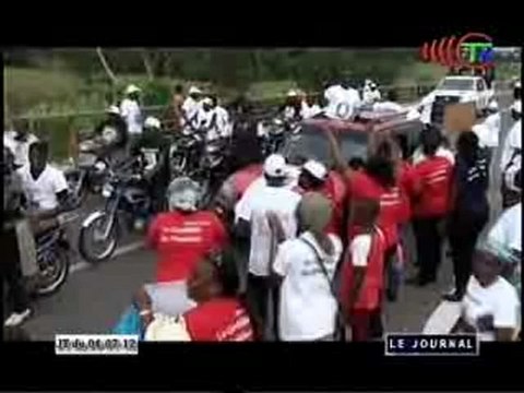 Campagne électorale du candidat du PCT Firmin Ayessa à Makoua