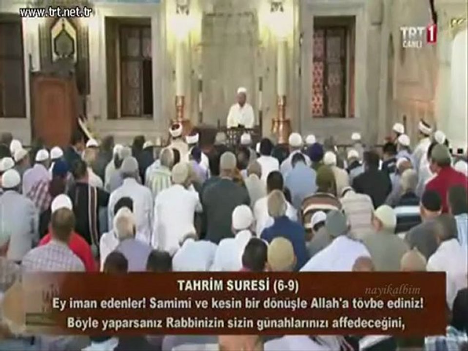Kur’an Ekrem Nalbant erat kandili 2012 Amasya TRT