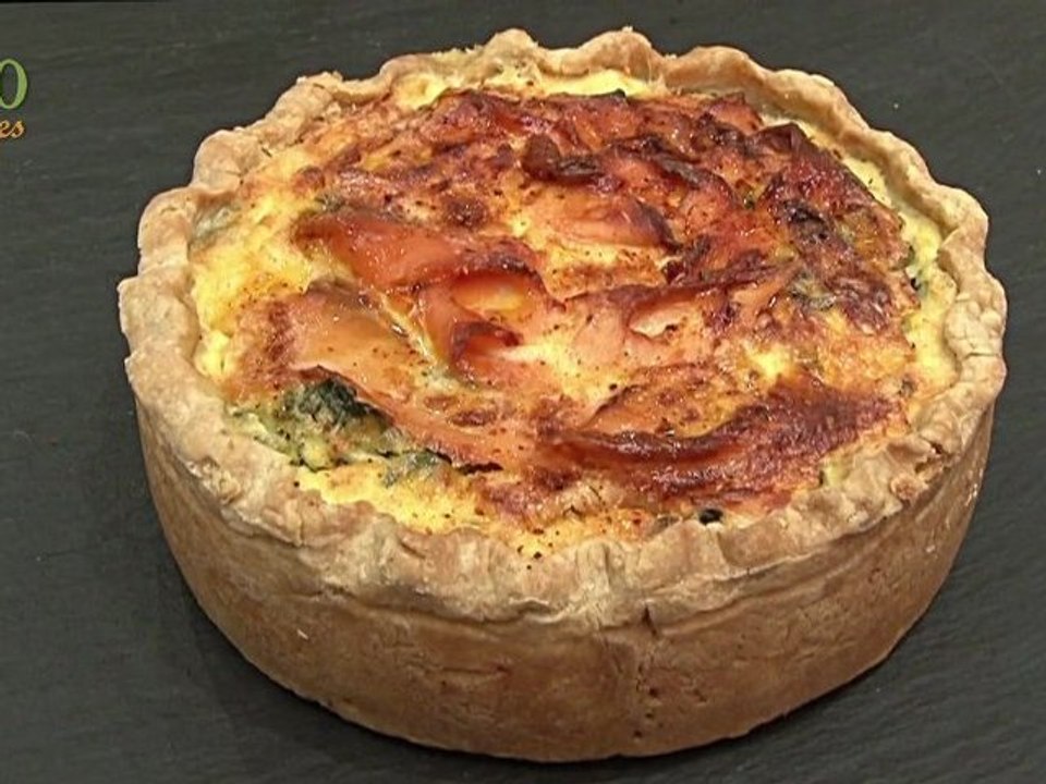 Tarte aux épinards et au saumon - 750 Grammes