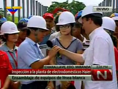 (VÍDEO) Inspeccionan planta de electrodomésticos Haier en Miranda