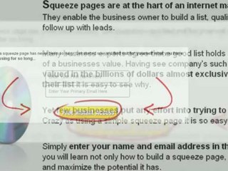 What is a squeeze page and how do you create one fast?
