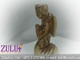 Hand Carved Angel - Made From Olive Wood In The Holy Land