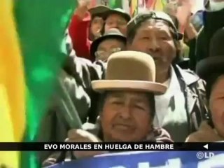 Evo Morales se declara en huelga de hambre