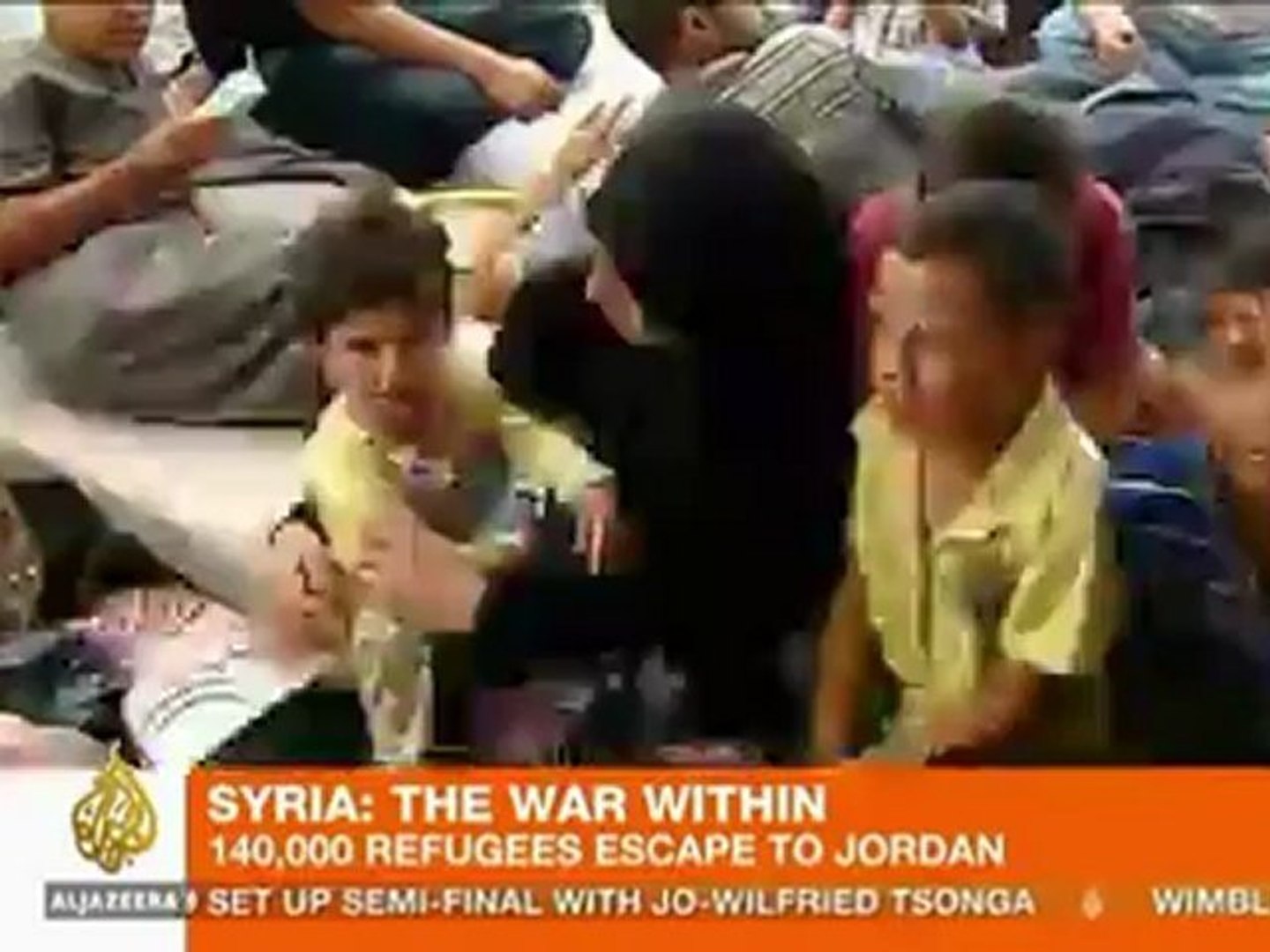 ⁣Syrian refugees overwhelm Jordanian border