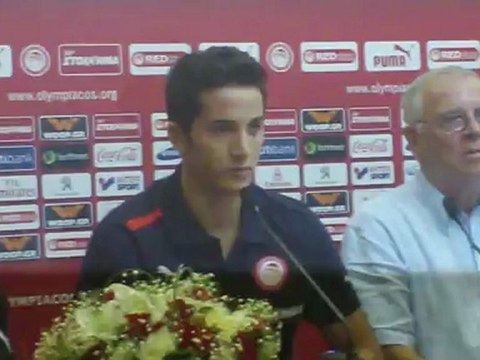 Παρουσίαση των παικτών του Ολυμπιακού - Γιαννιώτης, Τάτος, Μανωλάς, Βλαχοδήμος, Ζαραδούκας, Σιόβας (3)