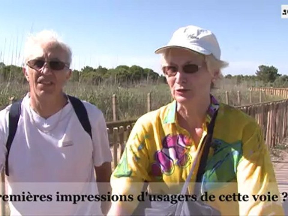 "Pas de ralentissements, pas d'embouteillages...on voit le paysage, c'est génial !"