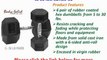 Body Solid Set of 6 Rubber Coated Hex Dumbbells 5 to 30 lbs. SDRS5-30