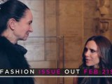 Victoria Beckham talks about her A/W 2012 show -- and baby Harper