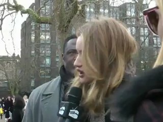 Rosie Huntington-Whiteley Interview at the Burberry Show I GRAZIA