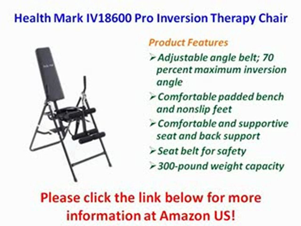 [REVIEW] Health Mark IV18600 Pro Inversion Therapy Chair