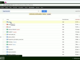 Collection sur Google Docs