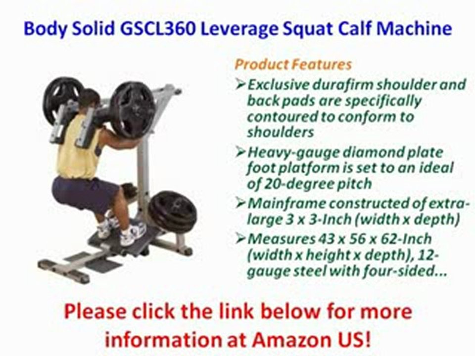 Body Solid GSCL360 Leverage Squat Calf Machine Best Price