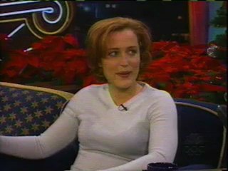 gillian anderson on jay leno dec 1998 part 1