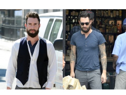 Maroon 5's Adam Levine New Look Of A Grizzly Man! - Hollywood Style