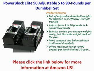 [REVIEW] PowerBlock Elite 90 Adjustable 5 to 90-Pounds per Dumbbell Set
