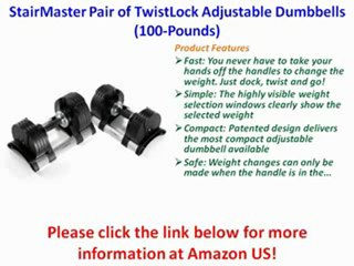 [REVIEW] StairMaster Pair of TwistLock Adjustable Dumbbells (100-Pounds)