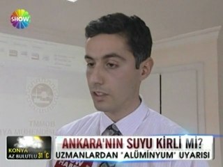 Ankara' nın suyunda alüminyum uyarısı  - 05 temmuz 2012