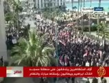 فيديو من التظاهرات الشعبية في مدينة اللإسكندرية