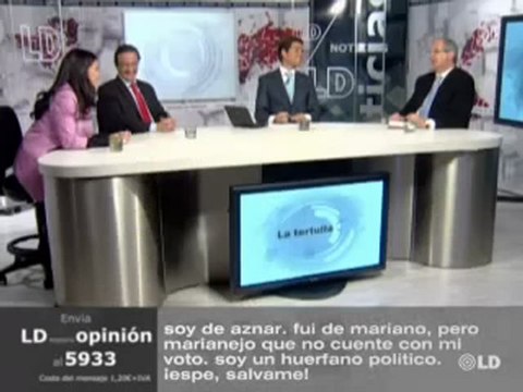 Claver, Vara y Cayetano González en La Tertulia - 15/04/09