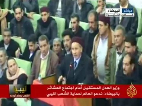 كلمة مصطفى عبدالجليل/ وزير العدل الليبي