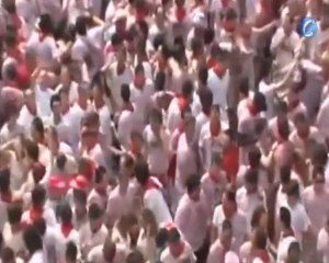 Pamplona ya grita "¡Viva San Fermín!"