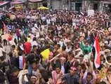 تظاهرة للجالية اليمنية في واشنطن دعما للثورة