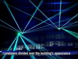 Lasers illuminate London for Shard inauguration