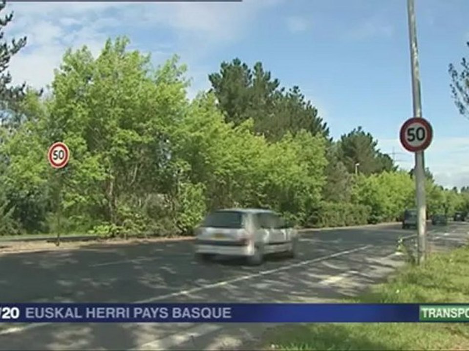 Nouvelle limitation boulevard d'Aritxague