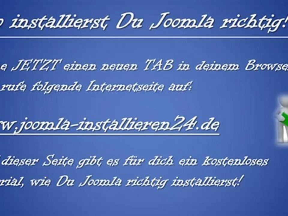 Joomla installieren