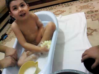 yiğidin banyo keyfi