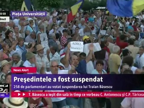 Presedintele Traian Basescu a fost Demis - 06.Iulie.2012