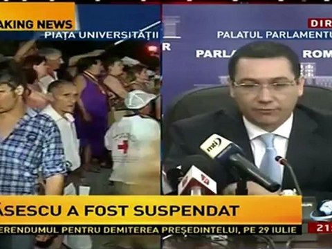 Presedintele Traian Basescu a fost Demis - Conferinta de Presa(06.Iulie.2012)