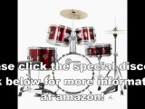 Junior 5-Piece Red Childrens Drum Set with Cymbals Sticks Stands Stool and Hardware | best drum set 2012