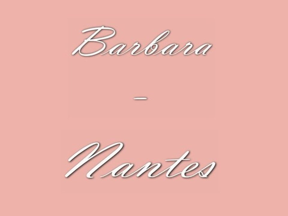 Barbara - Nantes - Piano Solo - Vidéo Dailymotion