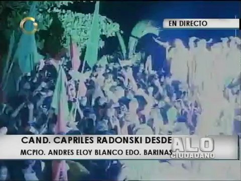 Capriles recorrió 9 pueblos en el estado Barinas este viernes