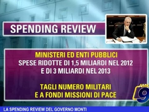 La Spending Review del governo Monti