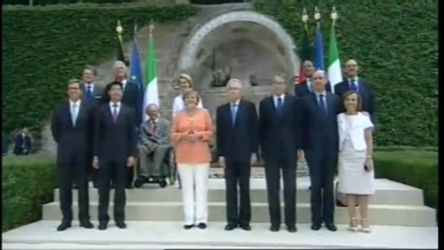 Roma - Vertice italo-tedesco a Villa Madama: i partecipanti (04.07.12)