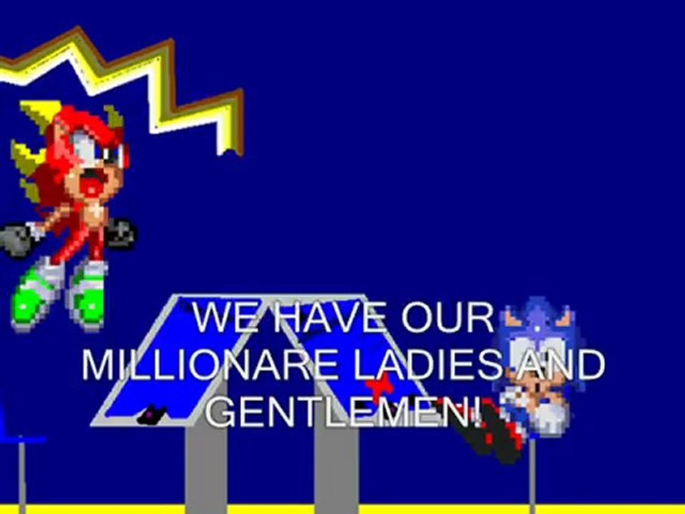 Sonic goes for a million on Who Wants To Be a Millionaire!