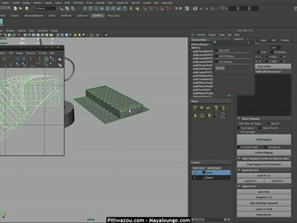 NinjaDojo Uv mapping