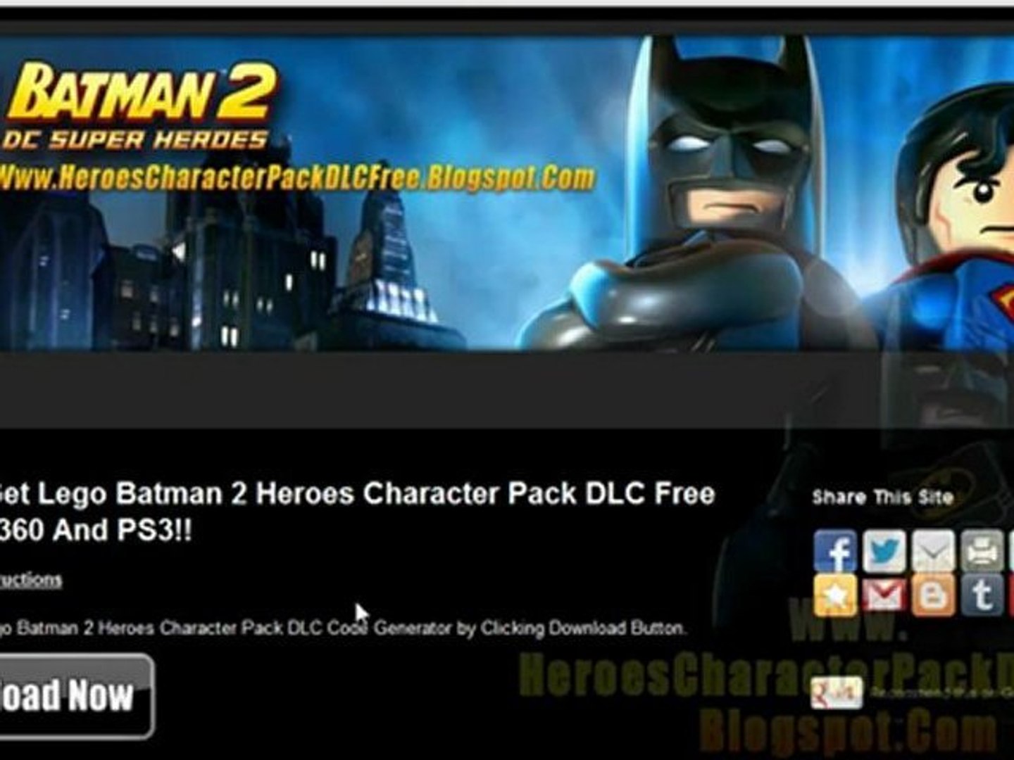 Download Lego Batman 2 Heroes Character Pack DLC Free - video Dailymotion