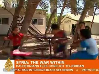 Palestinians from Syria flee to Jordan