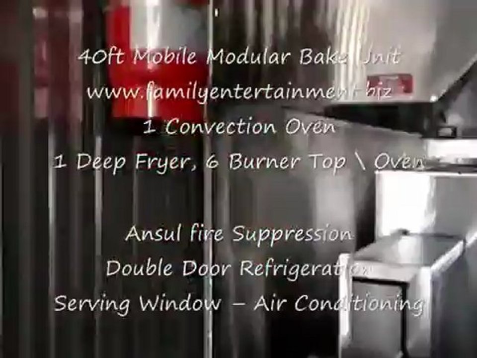 40 ft Unit - Mobile Modular Kitchen Rentals  Oklahoma
