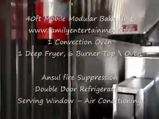 40 ft Unit - Mobile Modular Kitchen Rentals  Oklahoma