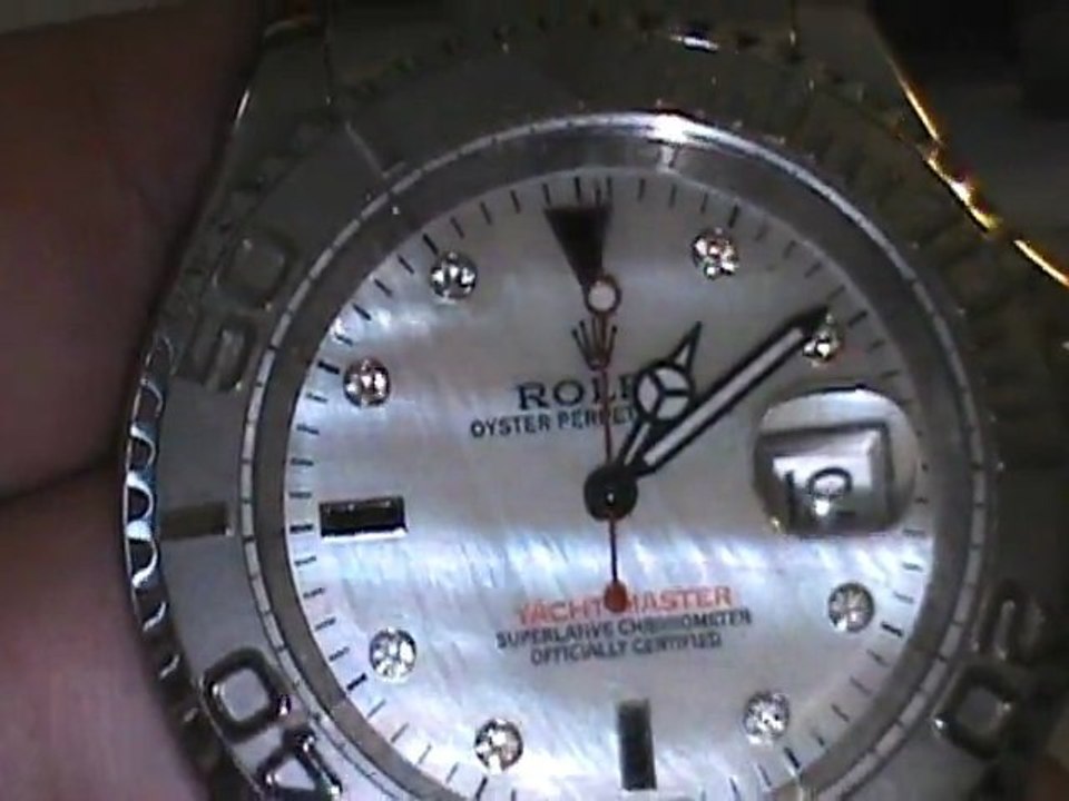 Rolex Yacht-Master Custom Pearl Dial(IRREGAL) Review by BLUE FLAME DIAMONDS