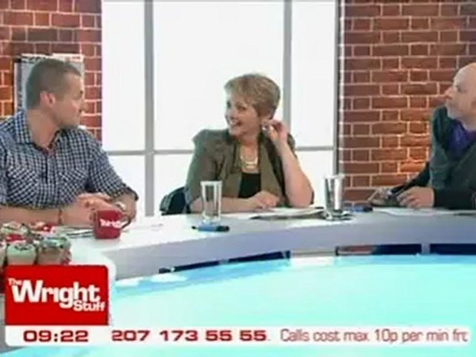Ryan Moloney (Toadie from Neighbours) on The Wright Stuff - 4th July 2012