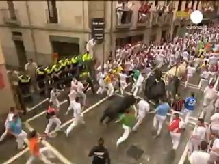 San Fermín: Un primer encierro rápido y peligroso