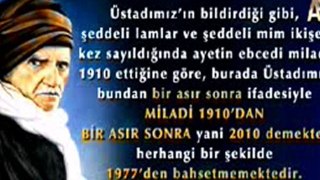 Mehmet Ali Kaya Hocamız'ın Yanılgısı! Üstadımız Bir Asır Sonra Dediğinde 1977 Yılından Değil, 2010 Yılından Bahsediyor!