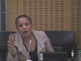 Christiane Taubira et l'aide aux victimes