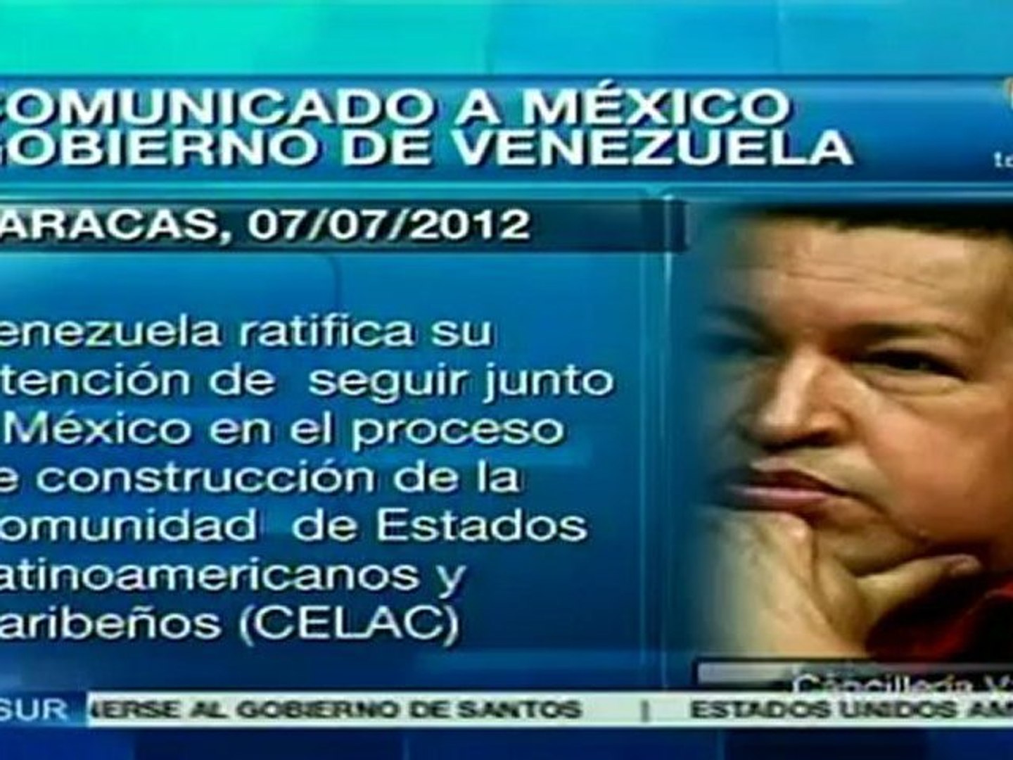 Chávez felicita a presidente electo de México