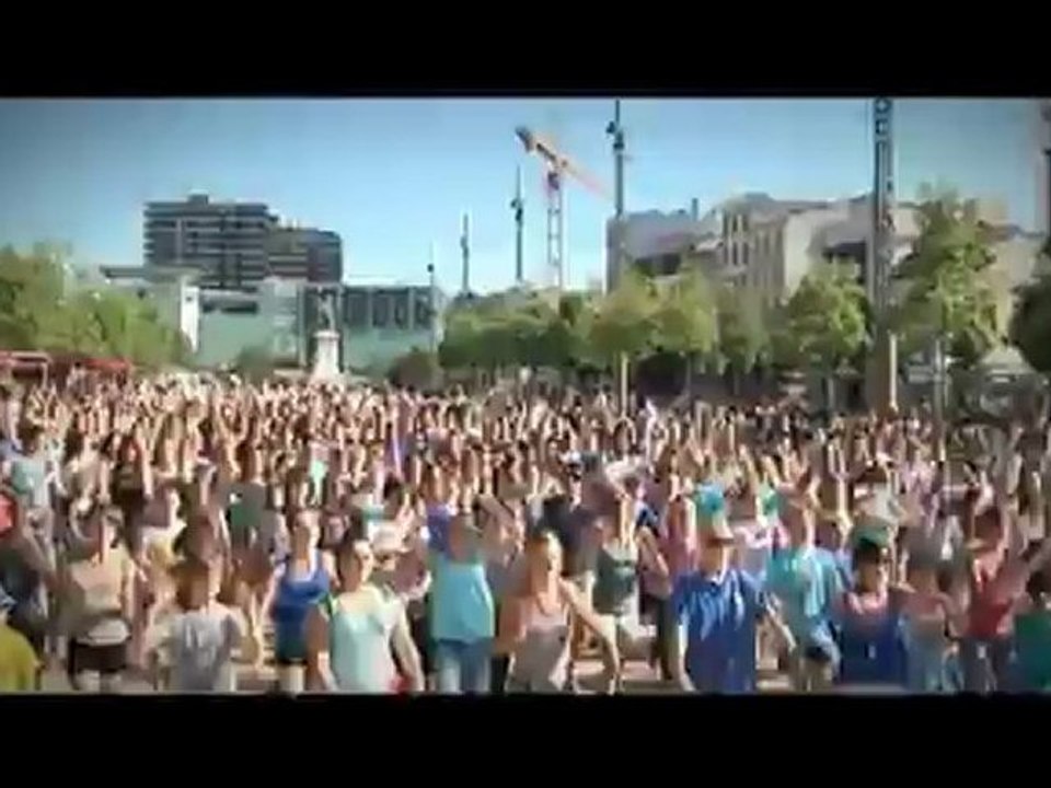 FlashMob aérobic - Place de jaude - Clermont-Ferrand